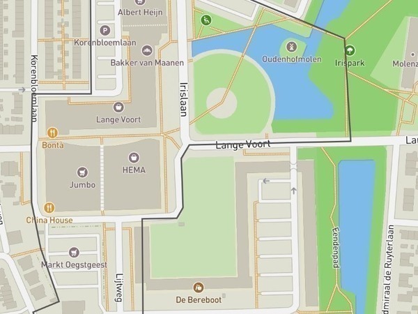 Afbakening centrumgebied van Floralaan tot Hofdijck en van Korenbloemlaan tot de Oudenhofmolen
